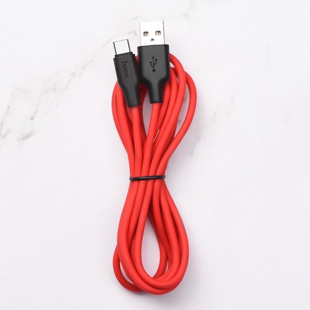 USB-кабель Hoco X21 Plus, Type-C, 200 см, красный