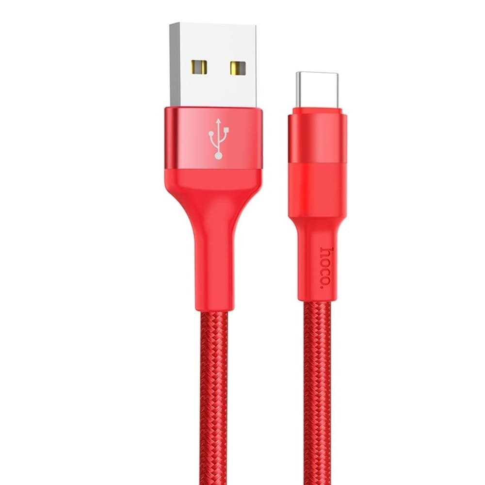 USB-кабель Hoco X26, Type-C, 2.0 А, 100 см, красный