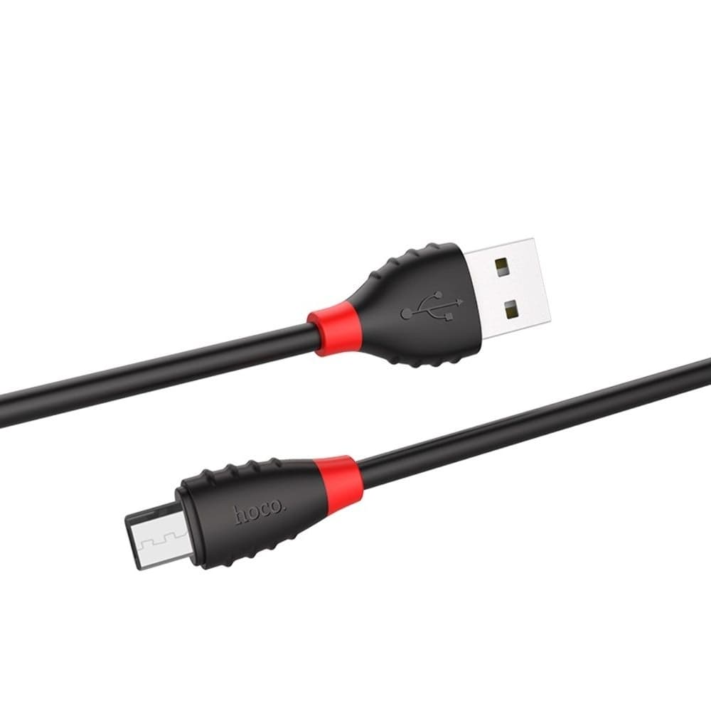 USB-кабель Hoco X27, Micro-USB, 2.4 А, 120 см, чорний