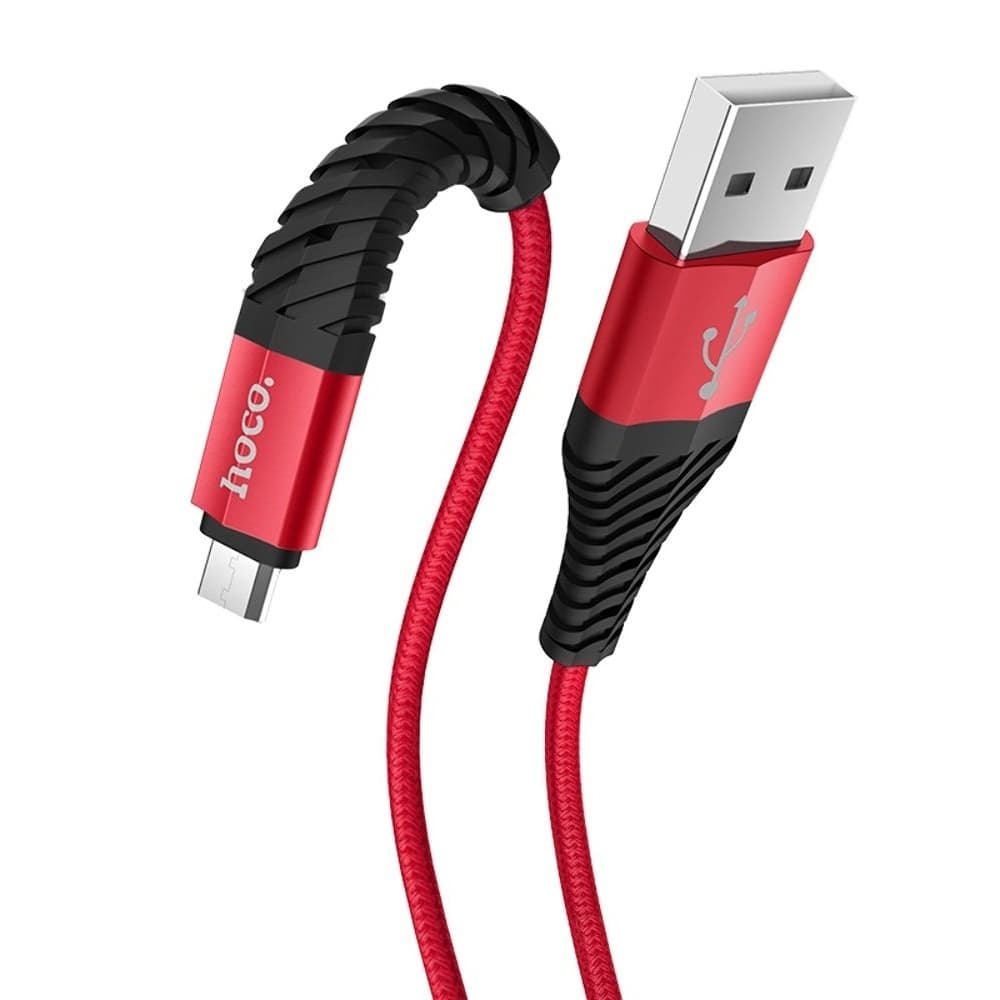 USB-кабель Hoco X38, Micro-USB, 2.4 А, 100 см, красный