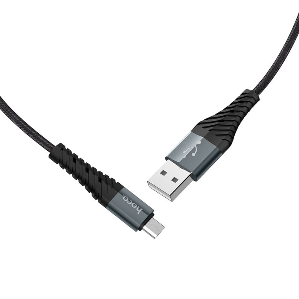 USB-кабель Hoco X38, Micro-USB, 2.4 А, 100 см, чорний