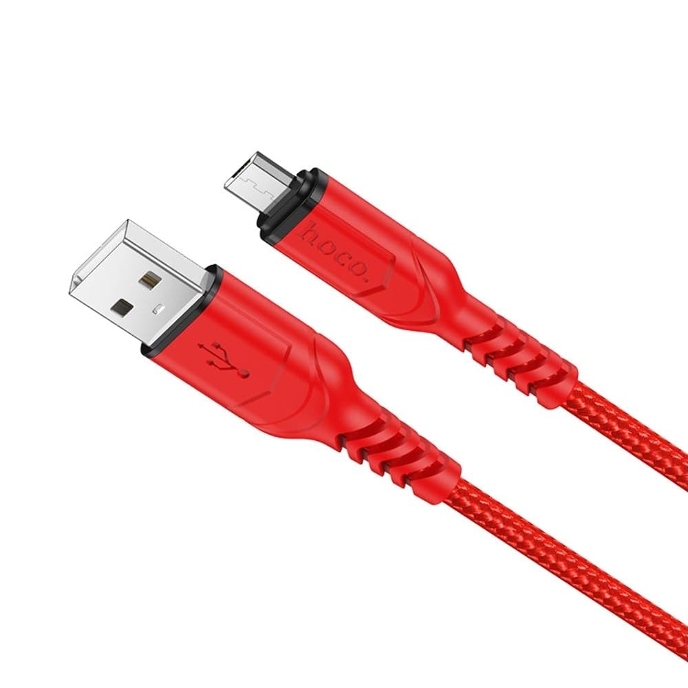USB-кабель Hoco X59, Micro-USB, 2.4 А, 100 см, красный