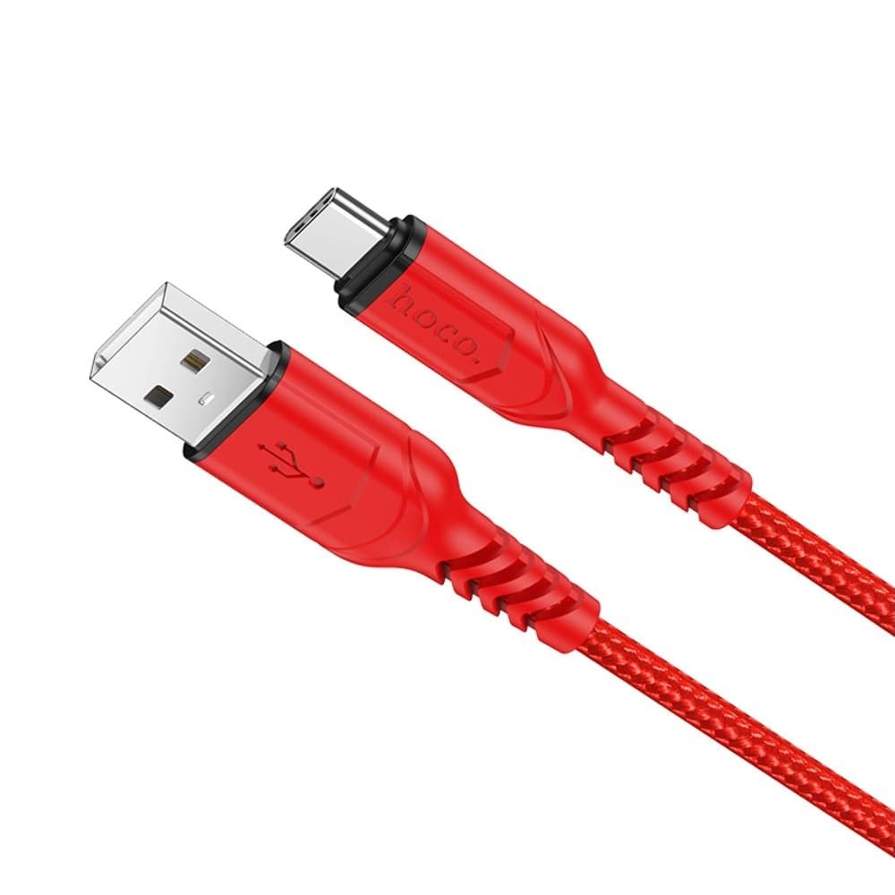 USB-кабель Hoco X59, Type-C, 3.0 А, 100 см, красный