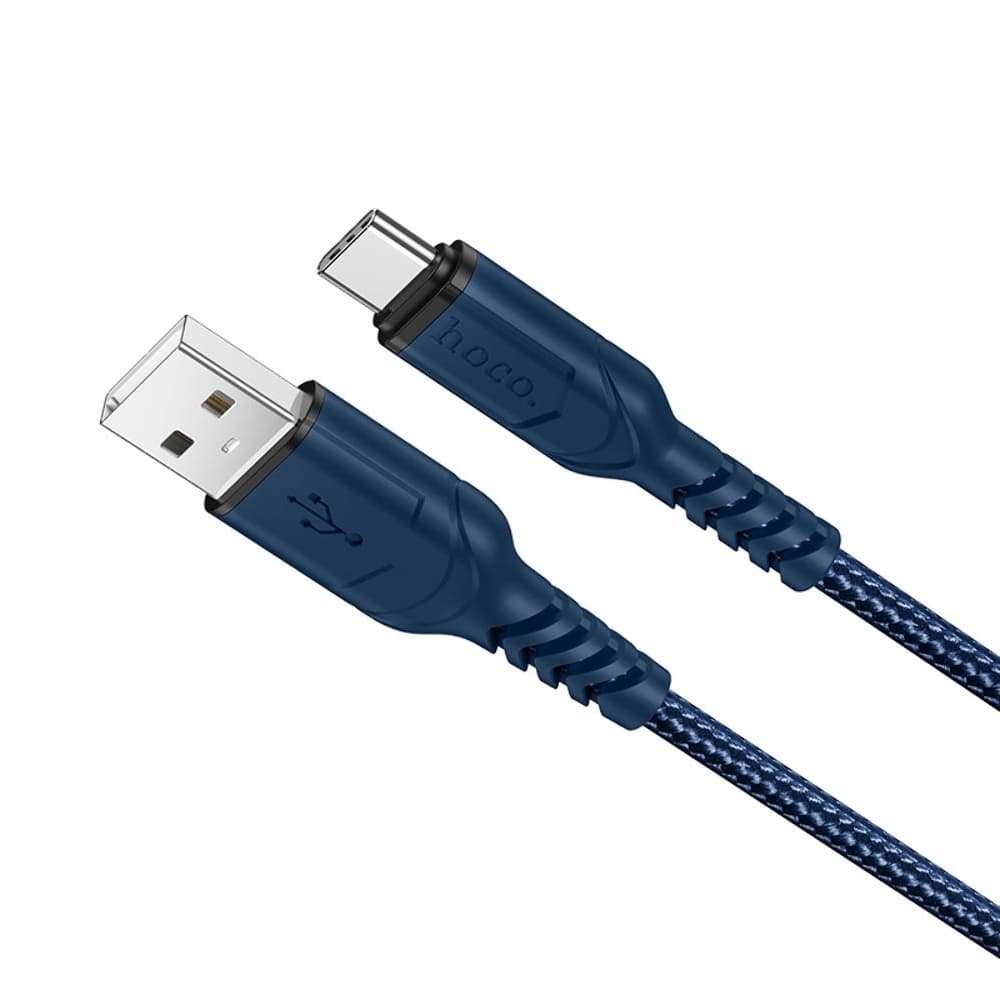 USB-кабель Hoco X59, Type-C, 3.0 А, 100 см, синій