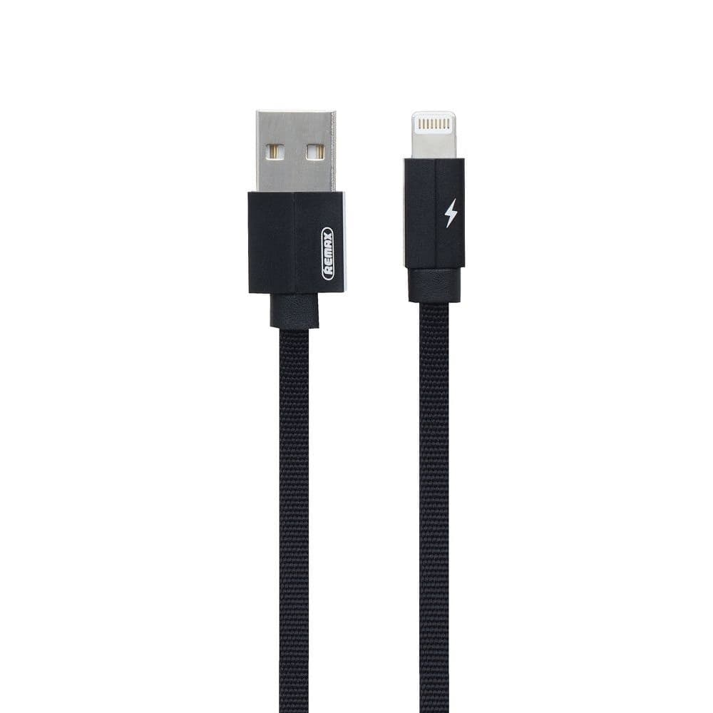 USB-кабель Remax RC-094i, Lightning, 2.1 А, 100 см, черный