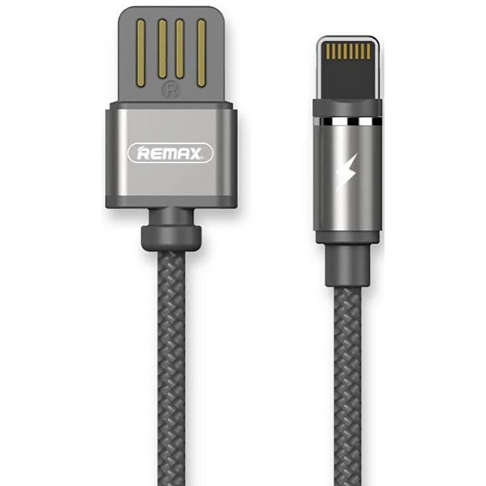 USB-кабель Remax RC-095i, Lightning, магнитный, 2.1 А, 100 см, черный
