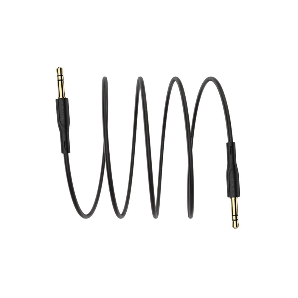 AUX-USB-кабель Borofone BL1, Jack 3.5 на Jack 3.5, 100 см, чорний