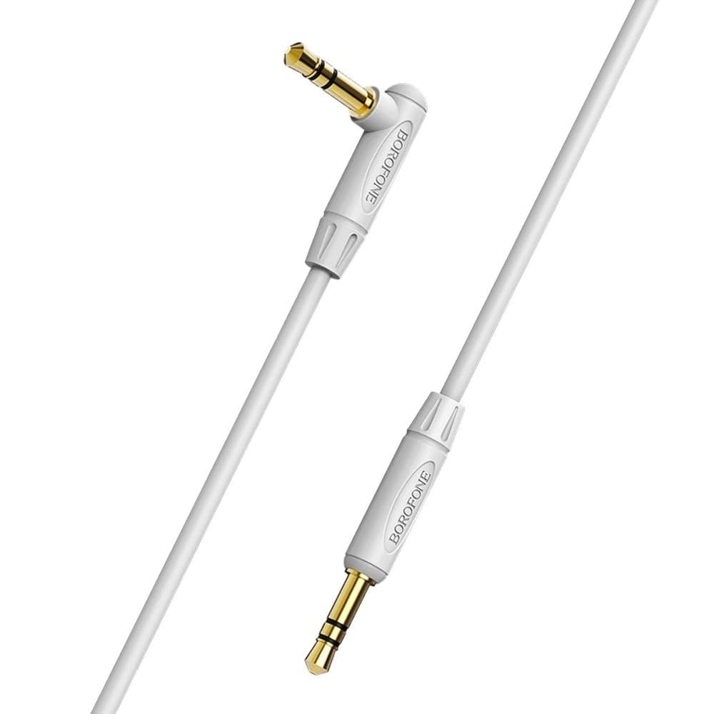 AUX-USB-кабель Borofone BL4, Jack 3.5 на Jack, 100 см, сірий