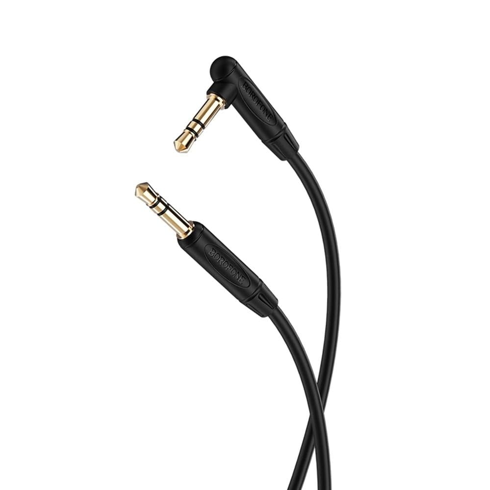 AUX-USB-кабель Borofone BL4, Jack 3.5 на Jack 3.5, 100 см, черный
