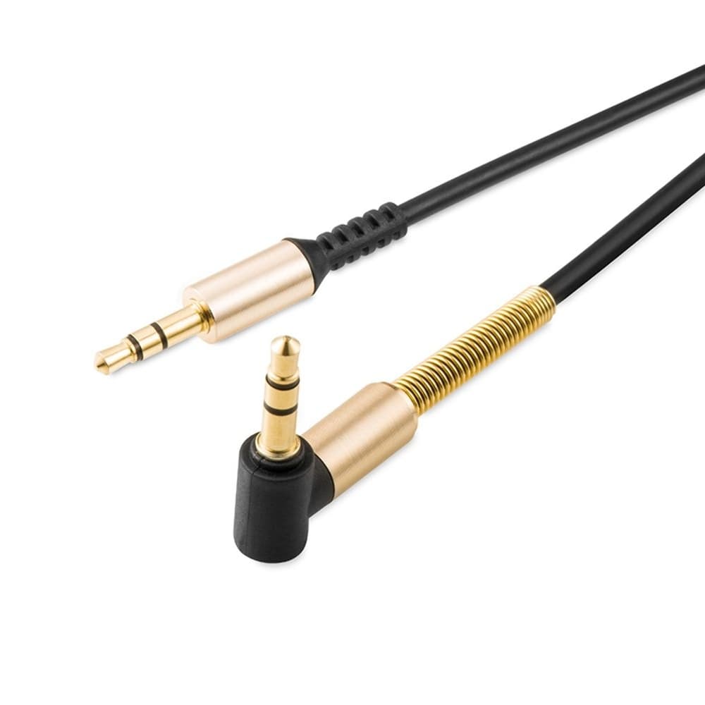 AUX-USB-кабель Hoco UPA02, Jack 3.5 на Jack 3.5, 100 см, чорний