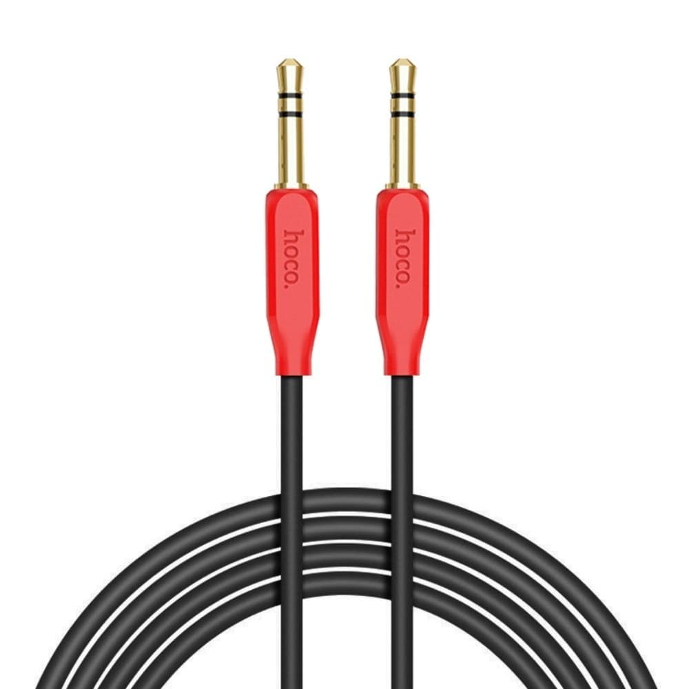 AUX-USB-кабель Hoco UPA11, Jack 3.5 на Jack 3.5, 100 см, красный