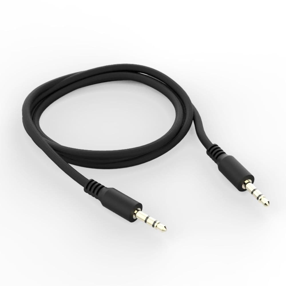 AUX-кабель 3.5/ 3.5 (B Class), 100 см, чорний