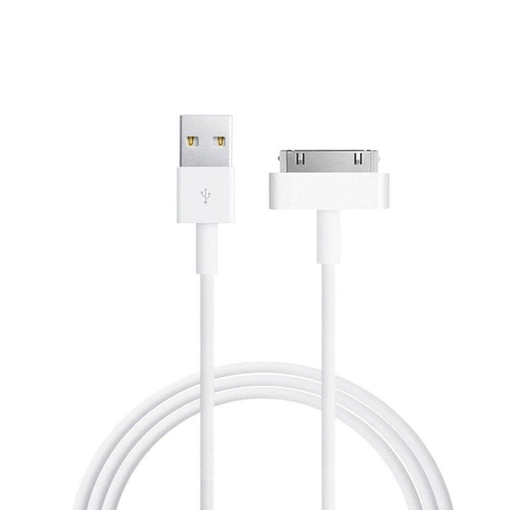 USB-кабель Apple iPhone 2G, iPhone 3G, iPhone 3GS, iPhone 4, iPhone 4S, в упаковке, 100 см, білий