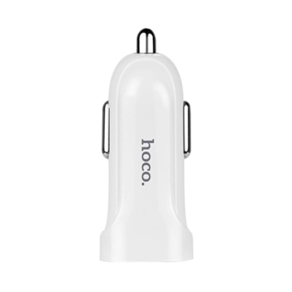 Автомобильний зарядний пристрій Hoco Z2A, 2 USB, 2.4 А, белое | зарядка, зарядное устройство