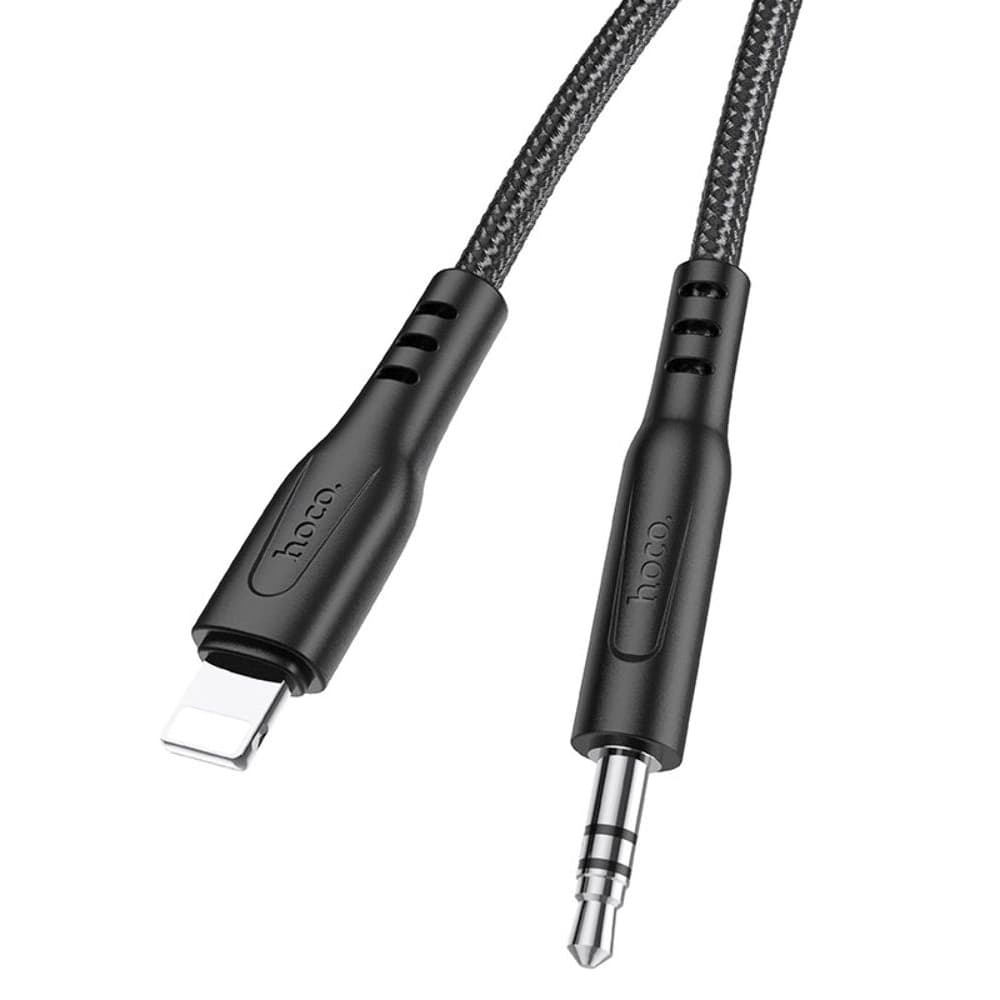 AUX-USB-кабель Hoco UPA18, Lightning на Jack 3.5, 100 см, чорний