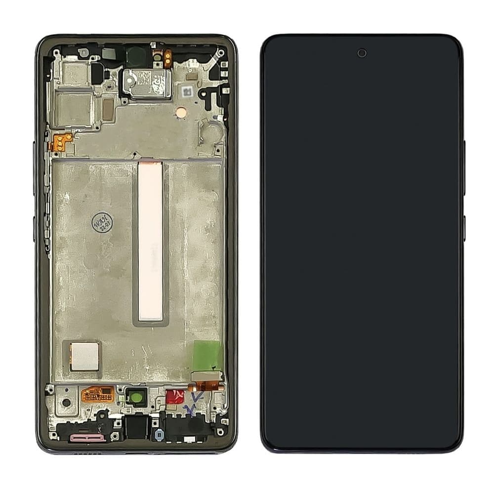 Дисплей Samsung SM-A536 Galaxy A53 5G, черный | с тачскрином | с передней панелью | Original (PRC), AMOLED | дисплейный модуль, экран, монитор