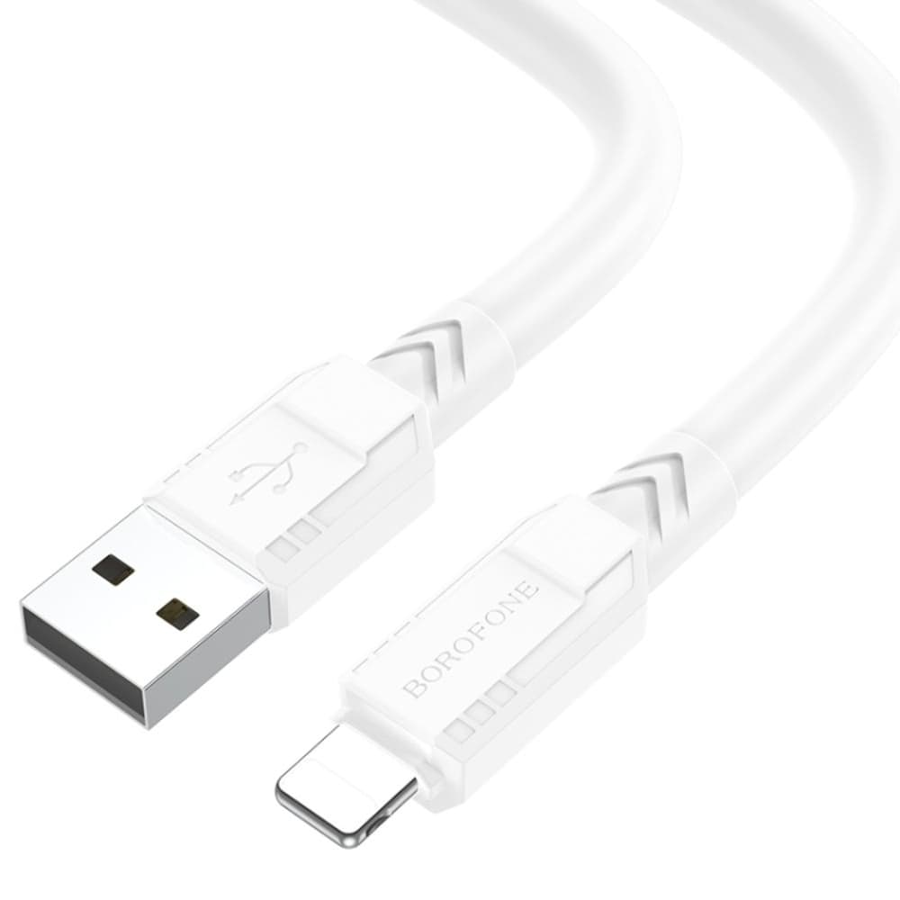 USB-кабель Borofone BX81, Lightning, 2.4 А, 100 см, білий