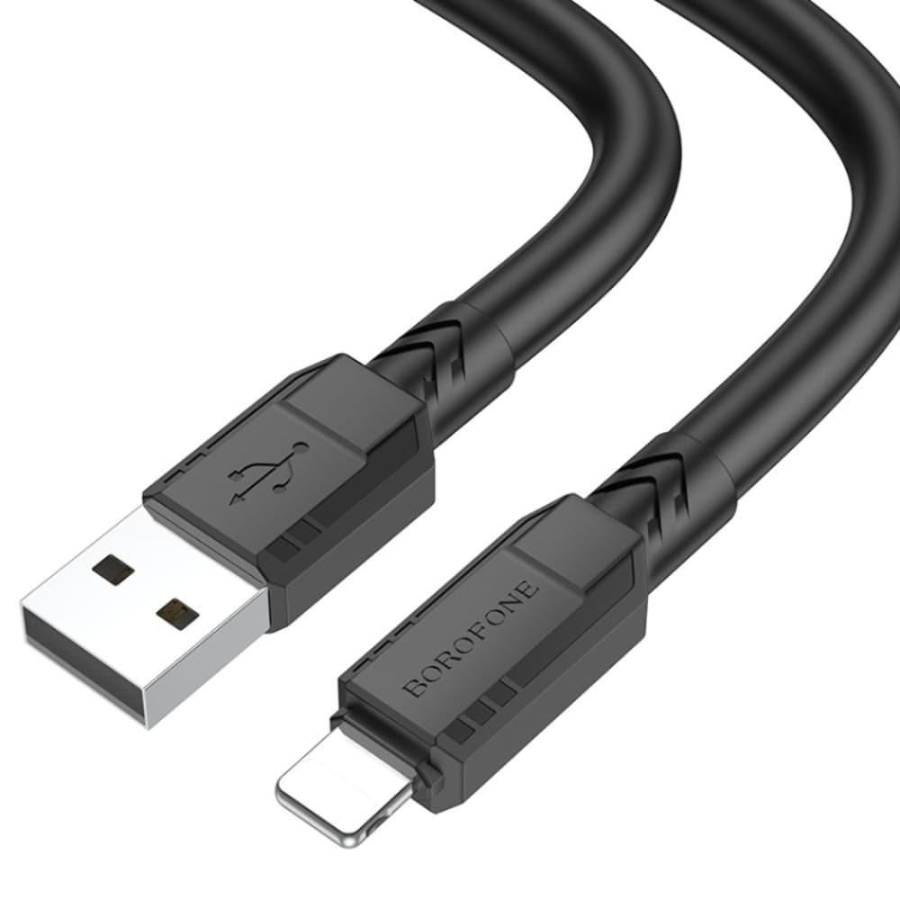 USB-кабель Borofone BX81, Lightning, 2.4 А, 100 см, чорний