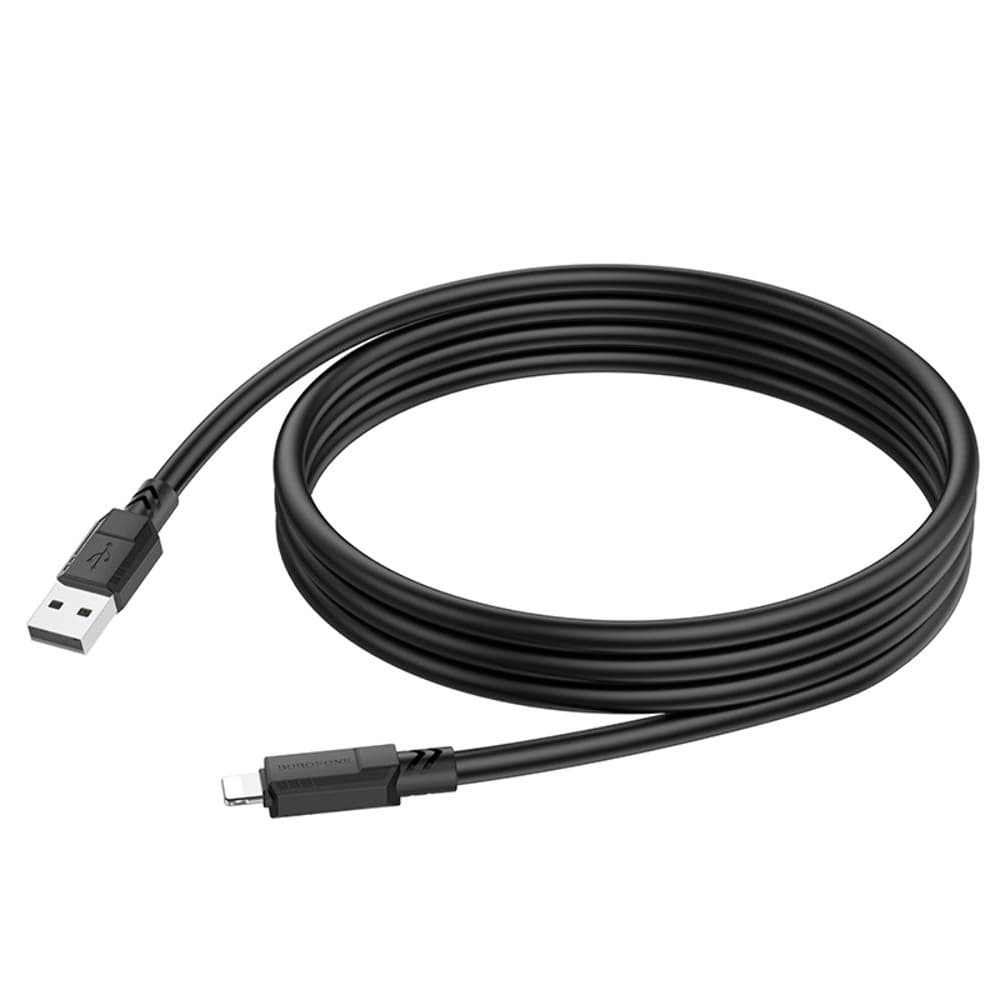 USB-кабель Borofone BX81, Lightning, 2.4 А, 100 см, чорний