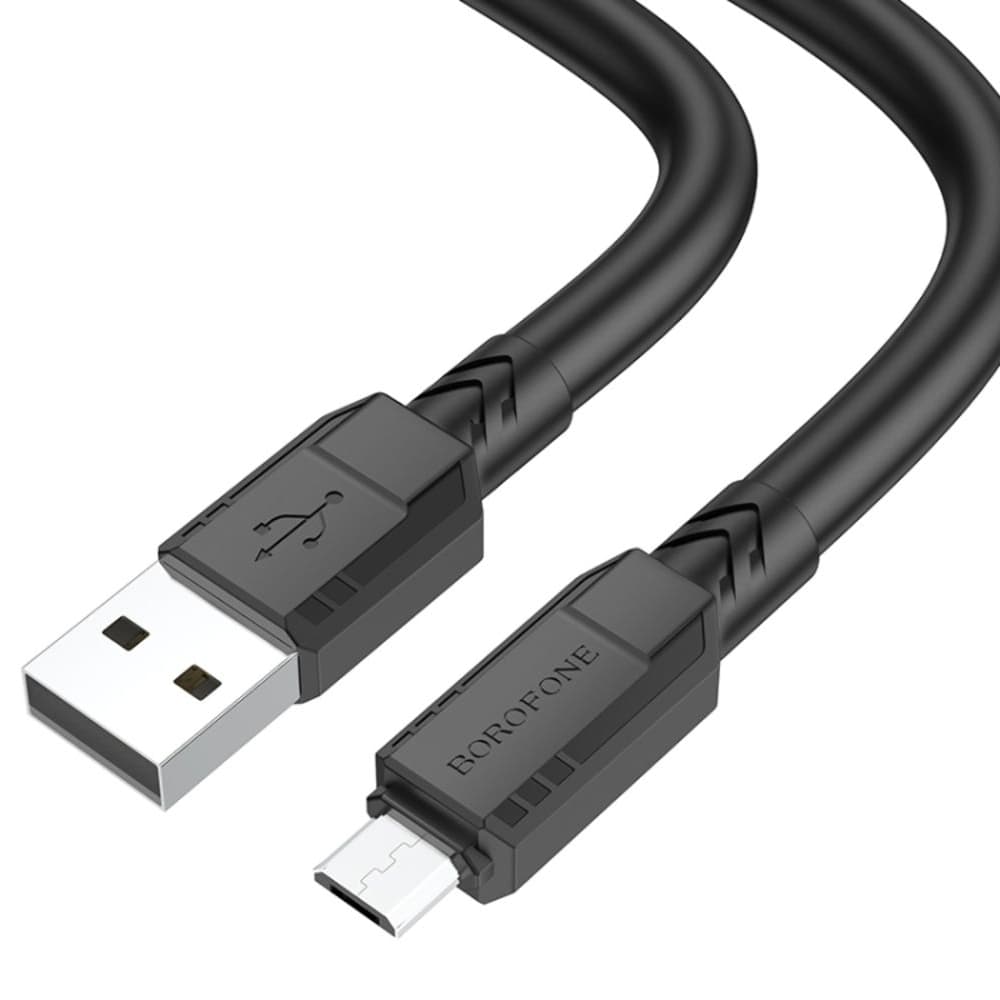 USB-кабель Borofone BX81, Micro-USB, 2.4 А, 100 см, чорний