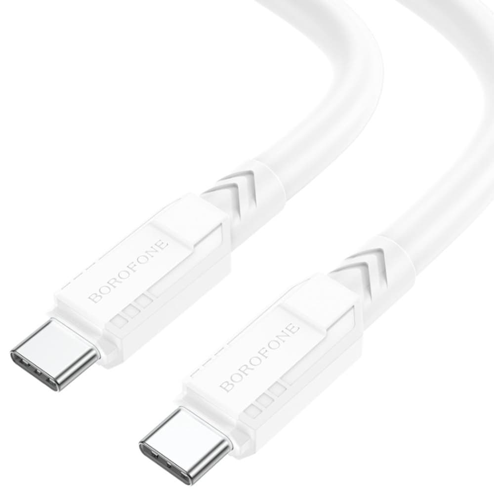 USB-кабель Borofone BX81, Type-C на Type-C, 100 см, Power Delivery (20 Вт), білий
