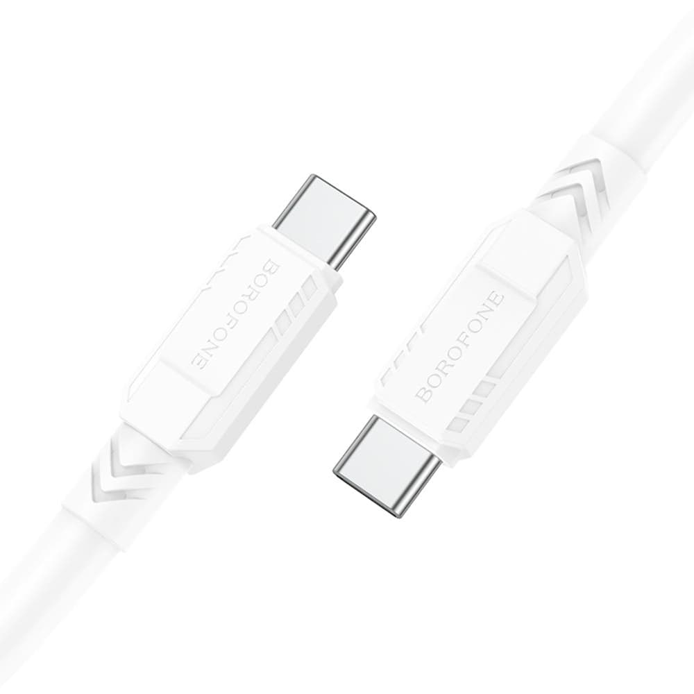 USB-кабель Borofone BX81, Type-C на Type-C, 100 см, Power Delivery (20 Вт), белый