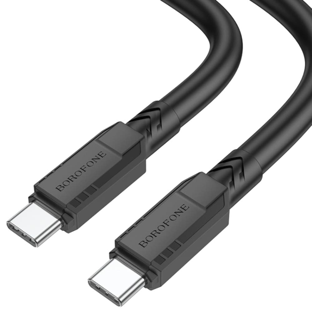 USB-кабель Borofone BX81, Type-C на Type-C, 100 см, Power Delivery (60 Вт), чорний
