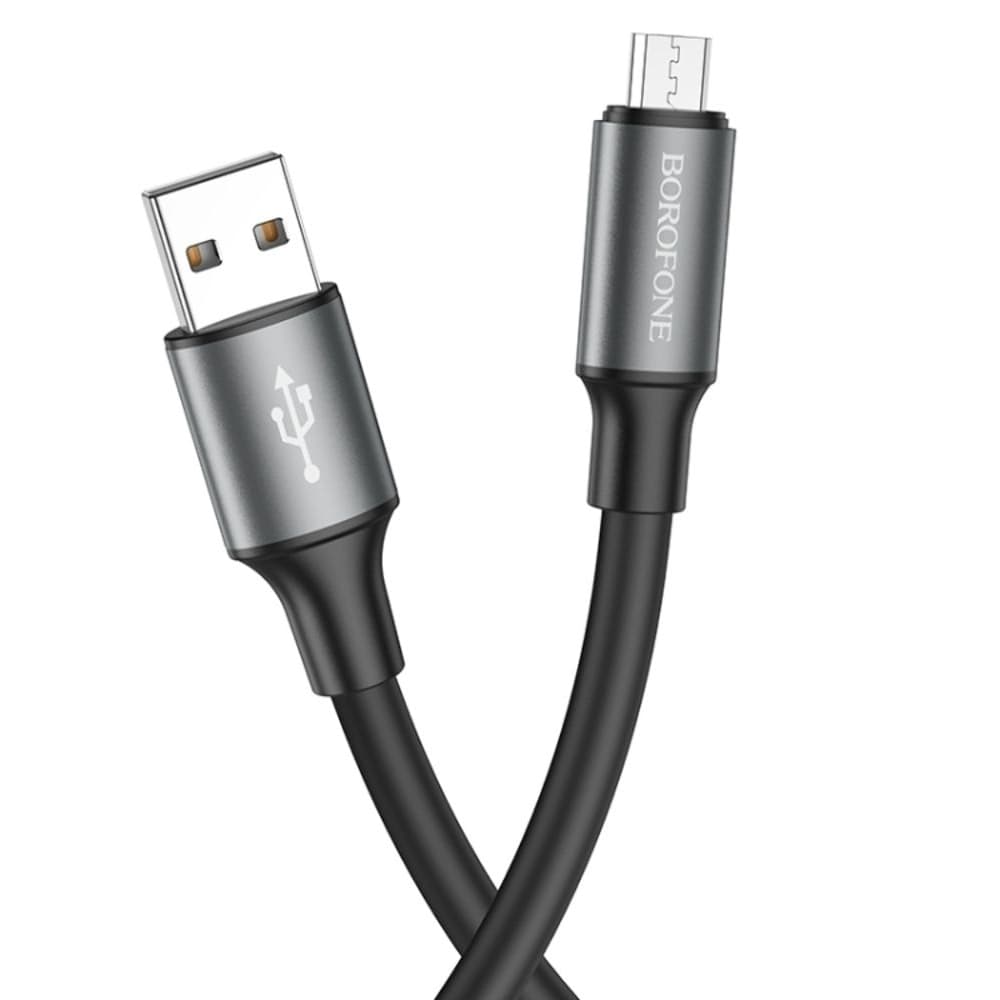 USB-кабель Borofone BX82, Micro-USB, 2.4 А, 100 см, чорний