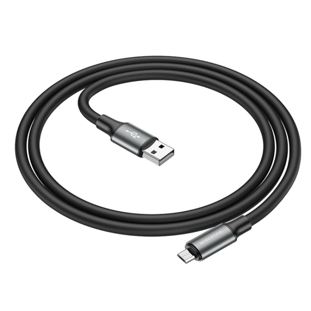 USB-кабель Borofone BX82, Micro-USB, 2.4 А, 100 см, черный