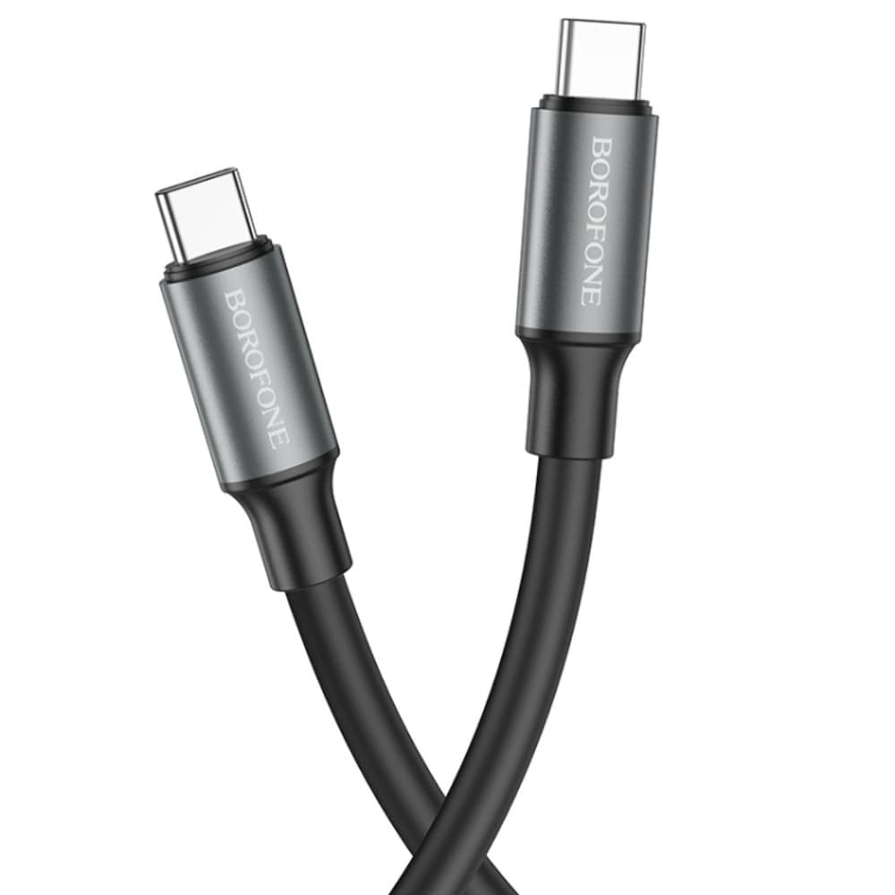 USB-кабель Borofone BX82, Type-C на Type-C, 100 см, Power Delivery (60 Вт), чорний
