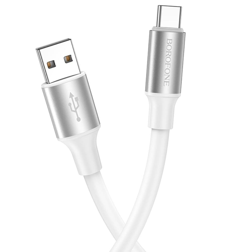 USB-кабель Borofone BX82, Type-C, 3.0 А, 100 см, белый
