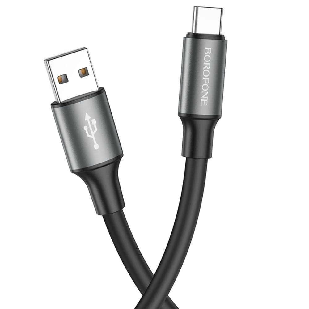 USB-кабель Borofone BX82, Type-C, 3.0 А, 100 см, чорний