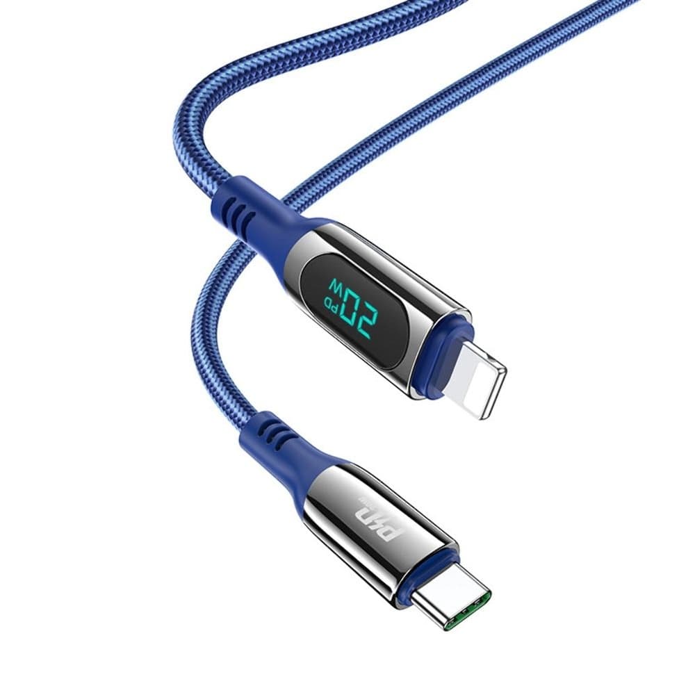 USB-кабель Hoco S51, Type-C на Lightning, 120 см, Power Delivery (20 Вт), синій