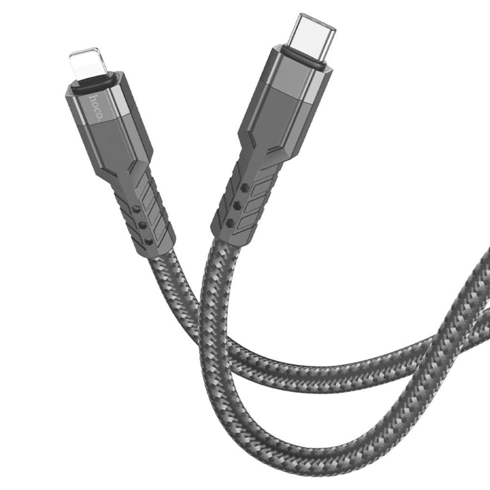 USB-кабель Hoco U110, Type-C на Lightning, 120 см, Power Delivery (20 Вт), чорний