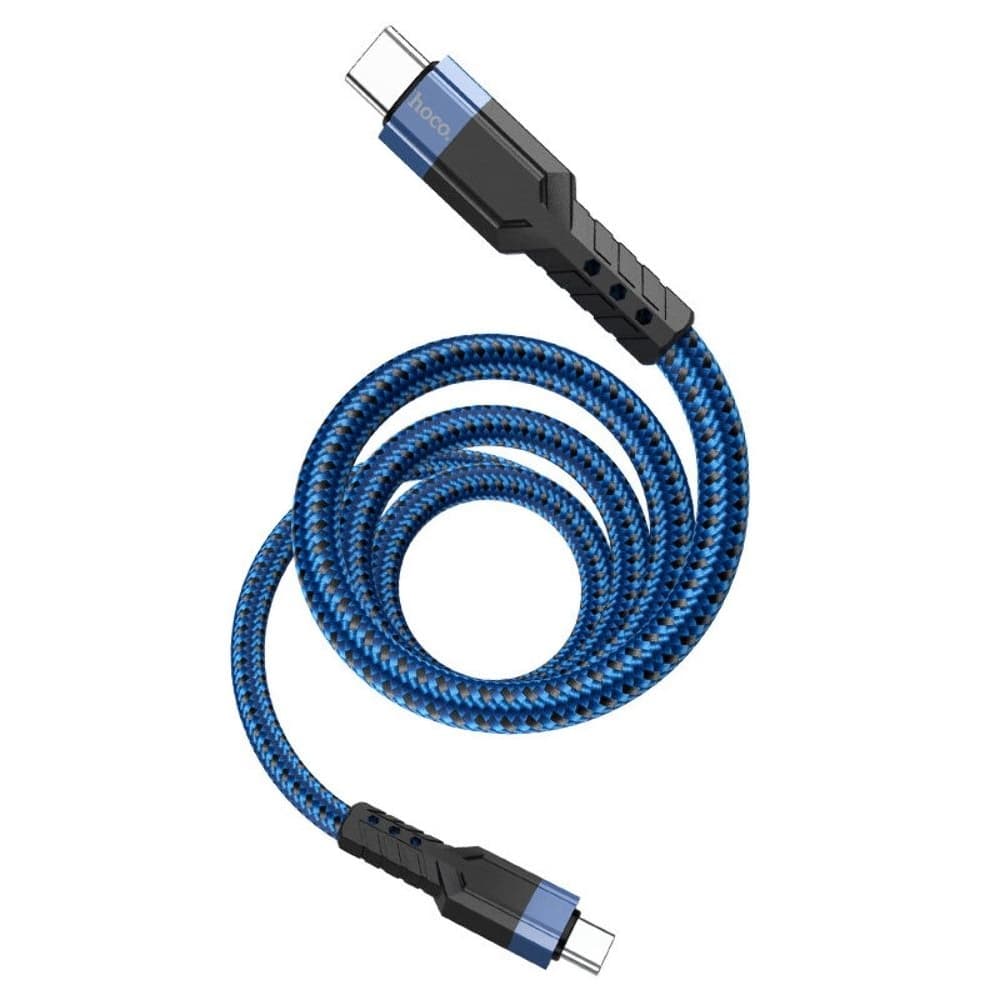 USB-кабель Hoco U110, Type-C на Type-C, 120 см, Power Delivery (60 Вт), синий