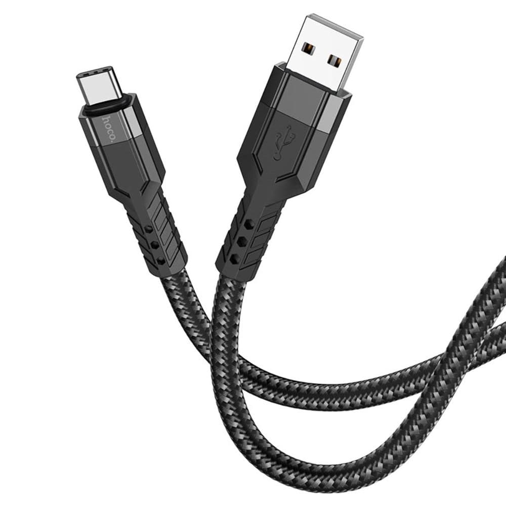 USB-кабель Hoco U110, Type-C, 3.0 А, 120 см, чорний