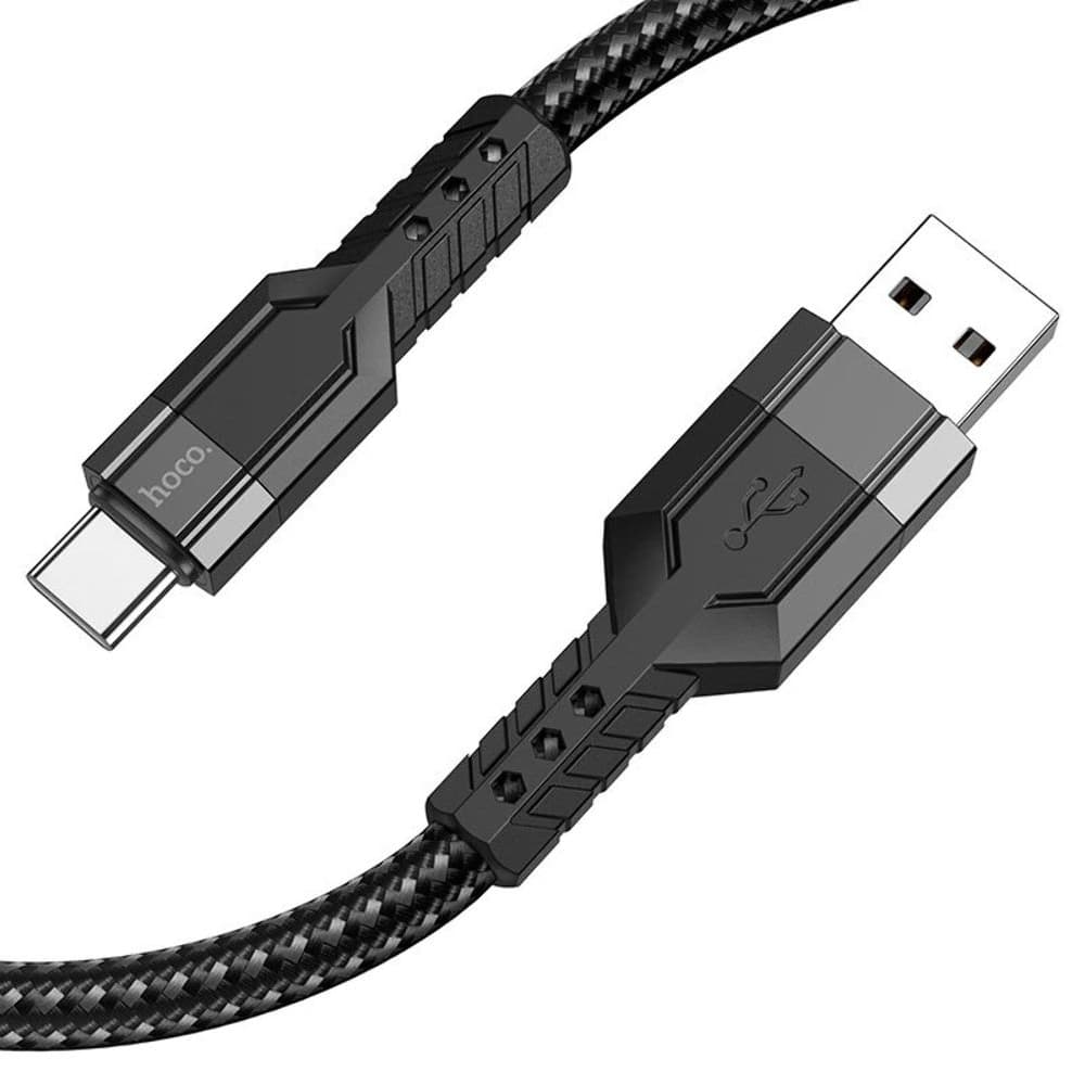 USB-кабель Hoco U110, Type-C, 3.0 А, 120 см, черный