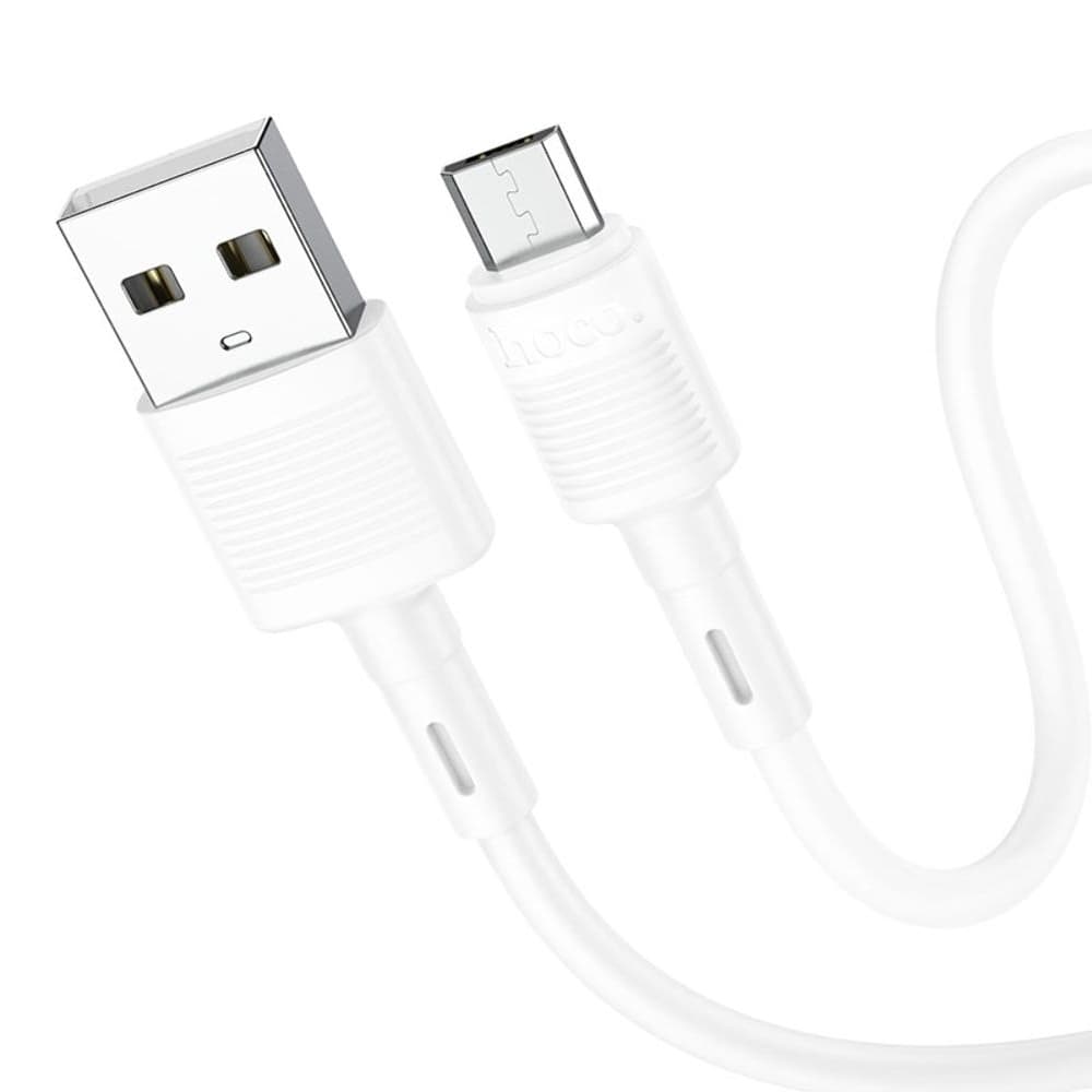 USB-кабель Hoco X83, Micro-USB, 2.4 А, 100 см, білий