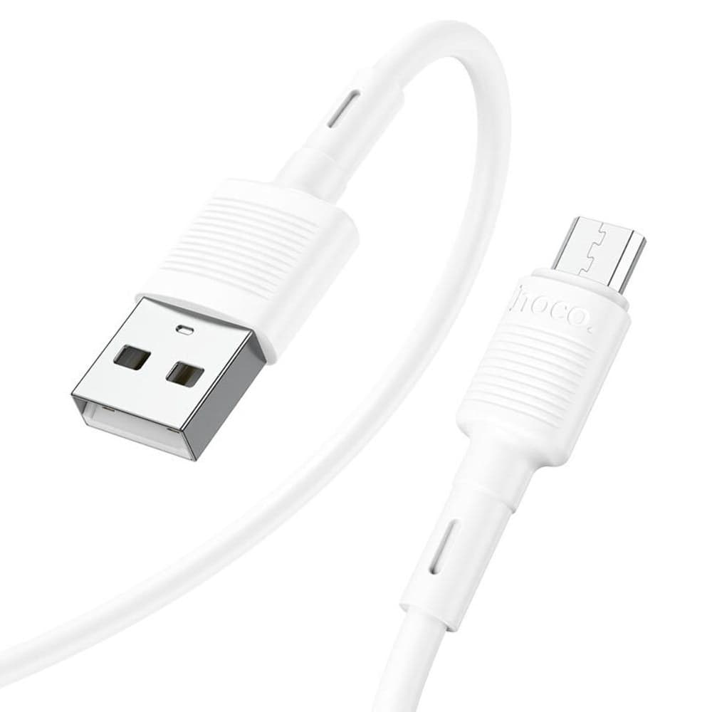USB-кабель Hoco X83, Micro-USB, 2.4 А, 100 см, белый