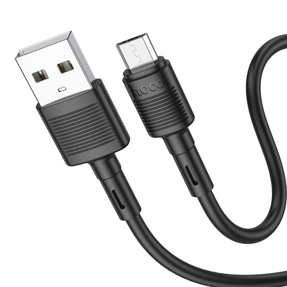 USB-кабель Hoco X83, Micro-USB, 2.4 А, 100 см, чорний