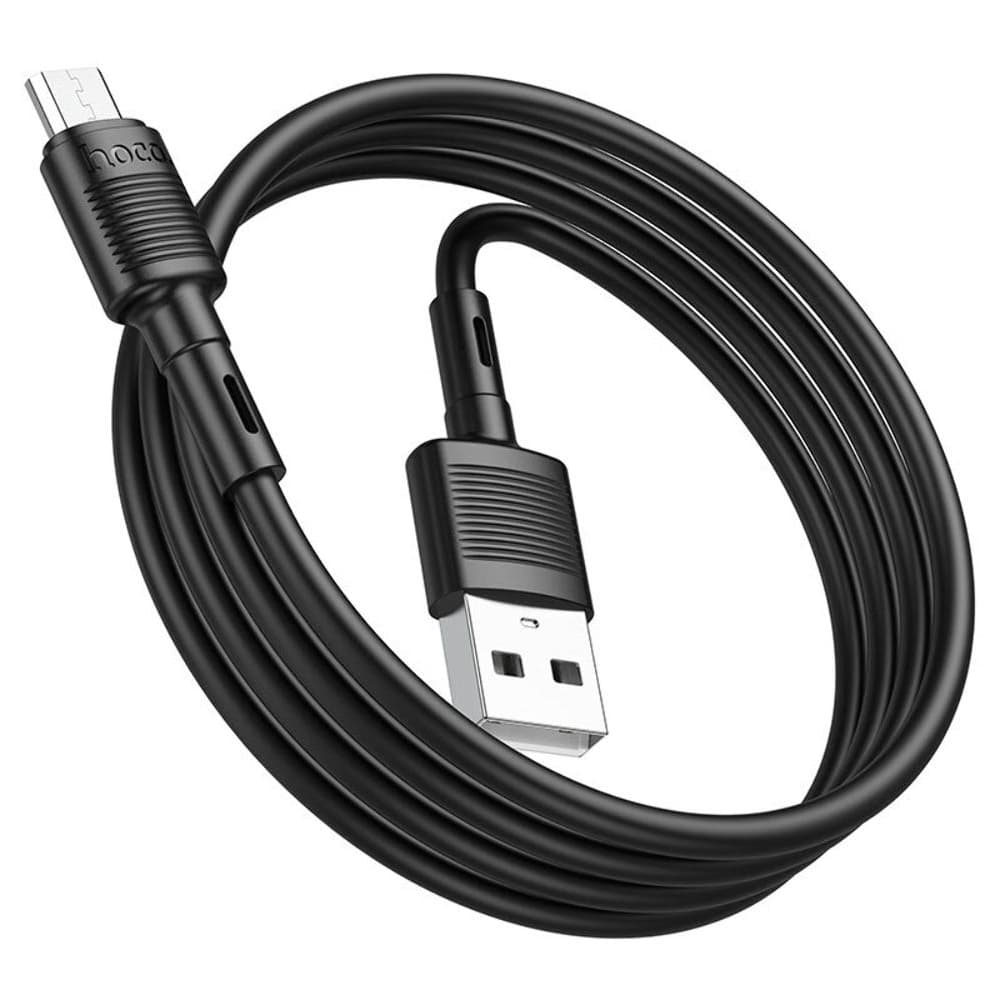USB-кабель Hoco X83, Micro-USB, 2.4 А, 100 см, черный