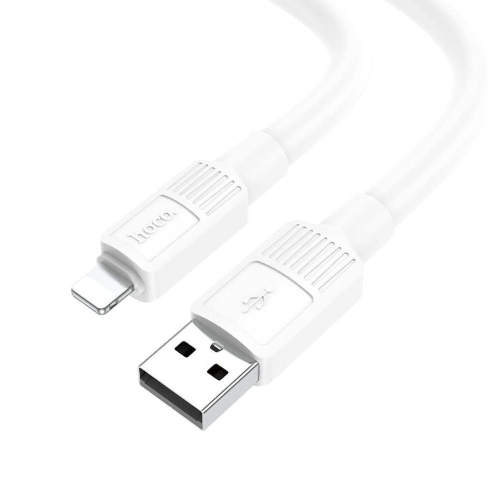 USB-кабель Hoco X84, Lightning, 2.4 А, 100 см, белый