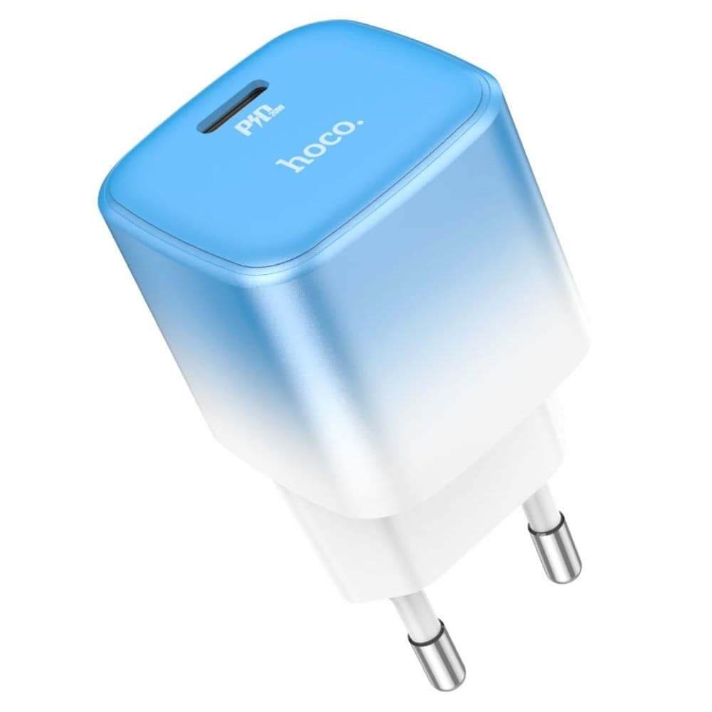 Сетевое зарядное устройство Hoco C101A, Power Delivery (20 Вт), синее