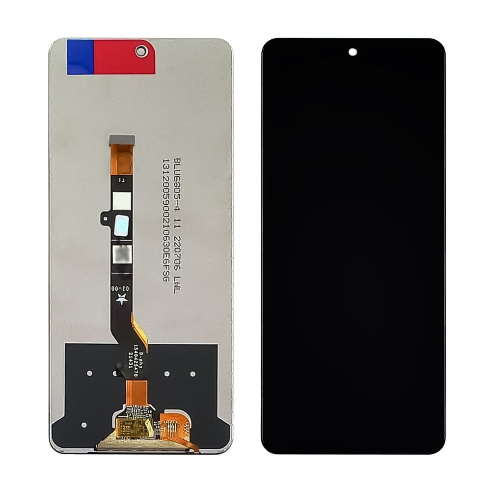 Дисплей Tecno Camon 19, CI6n, черный | с тачскрином | Original (PRC) | дисплейный модуль, экран
