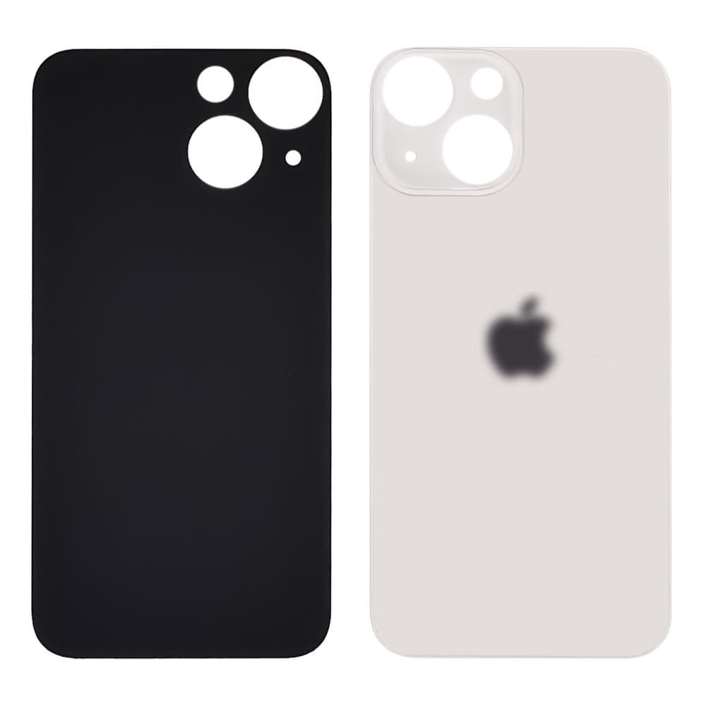 Задняя крышка Apple iPhone 13 Mini, белая, не нужно снимать стекло камеры, big hole, Original (PRC) | корпус, панель аккумулятора, АКБ, батареи