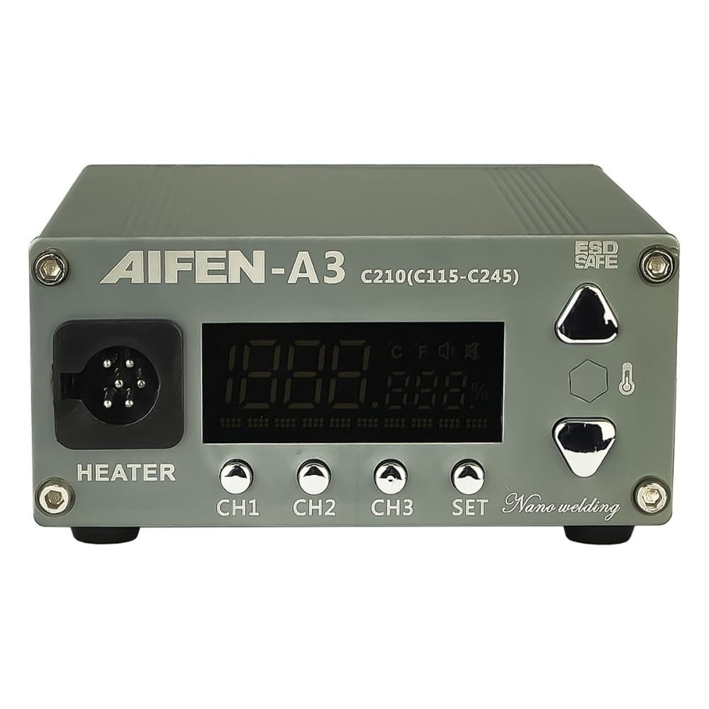 Паяльная станция прецизионная Aifen A3, паяльник стандарта JBC 210, 3 канала памяти, 120 Вт, 100 - 450 C | гарантия 6 мес.
