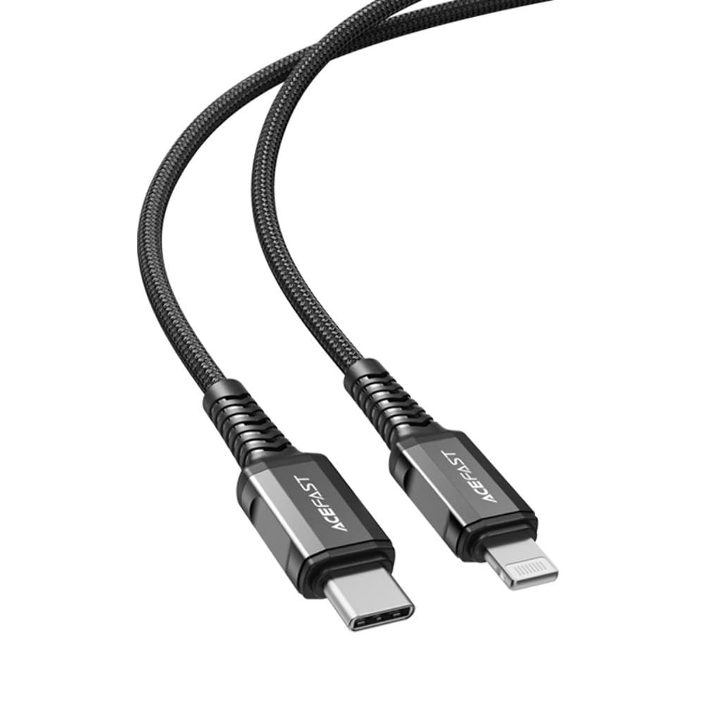 USB-кабель Acefast C1-01, Type-C на Lightning, Power Delivery (30 Вт), 120 см, чорний