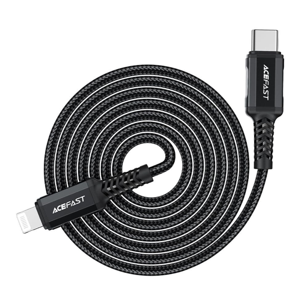 USB-кабель Acefast C4-01, Type-C на Lightning, Power Delivery (30 Вт), 180 см, чорний