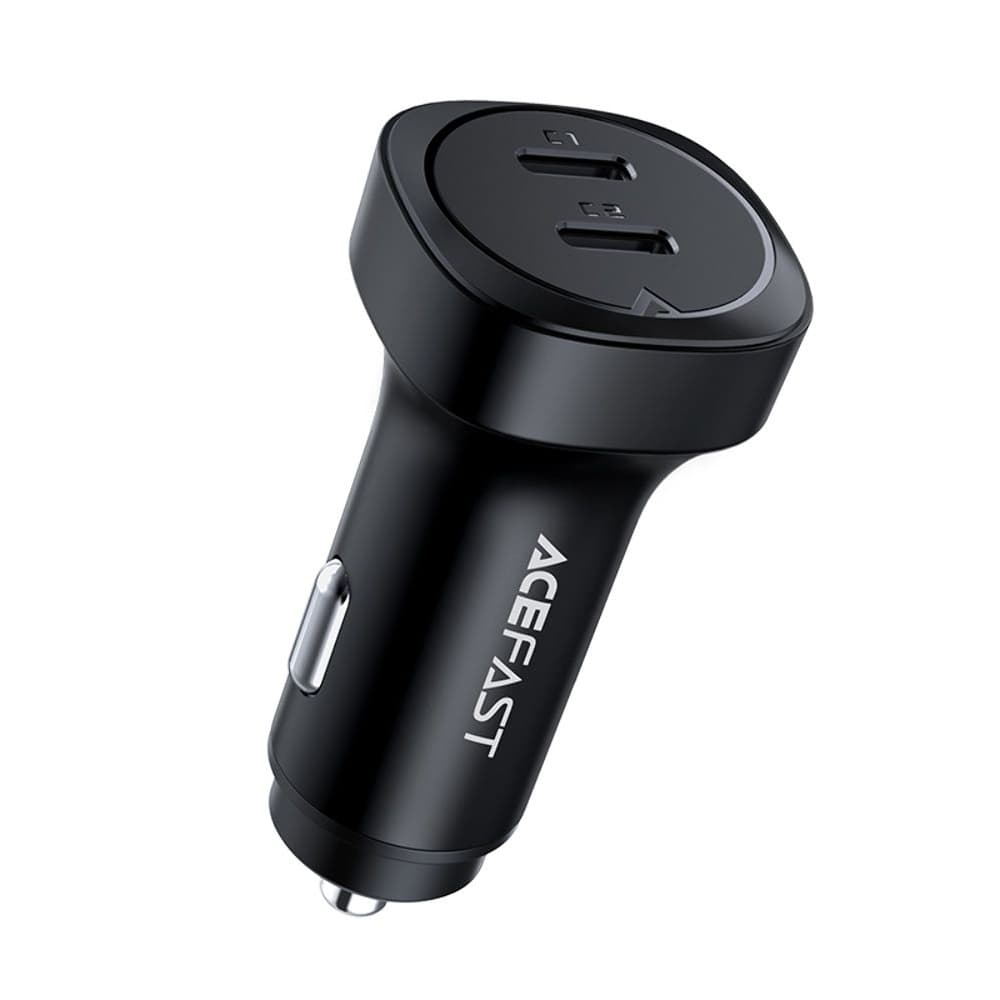 Автомобильное зарядное устройство Acefast B2, 2 Type-C, 3.0 А, 72 Вт, Power Delivery, Quick Charge, черное