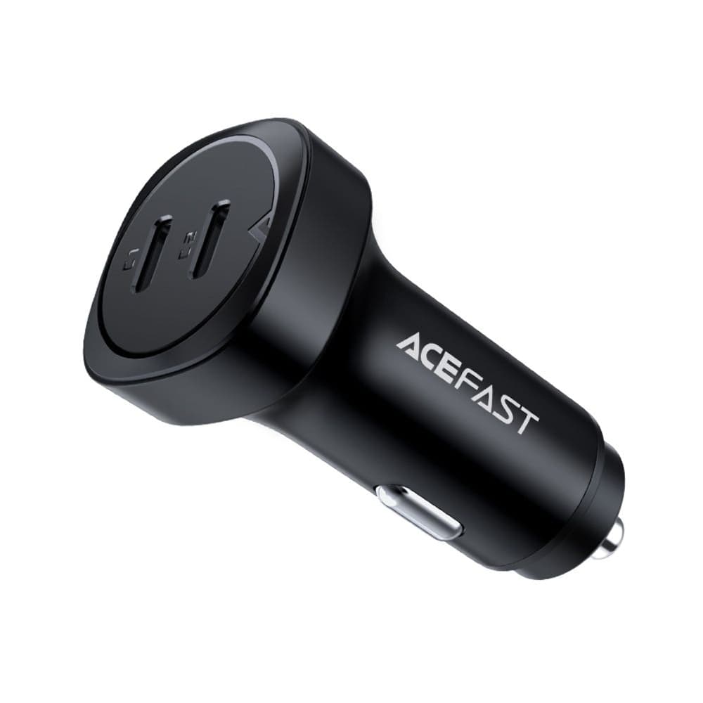 Автомобильное зарядное устройство Acefast B2, 2 Type-C, 3.0 А, 72 Вт, Power Delivery, Quick Charge, черное